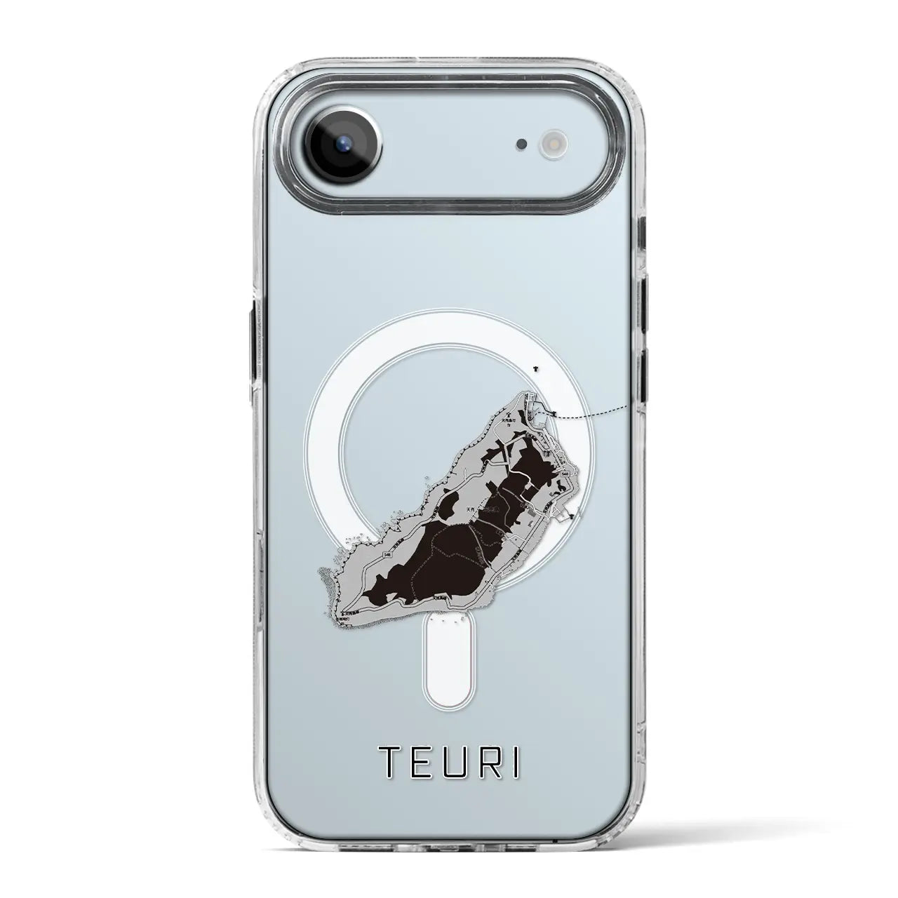 【天売(北海道)】地図柄iPhoneケース(MagSafeタイプ)