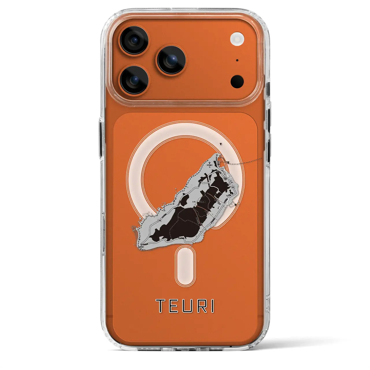 【天売(北海道)】地図柄iPhoneケース(MagSafeタイプ)