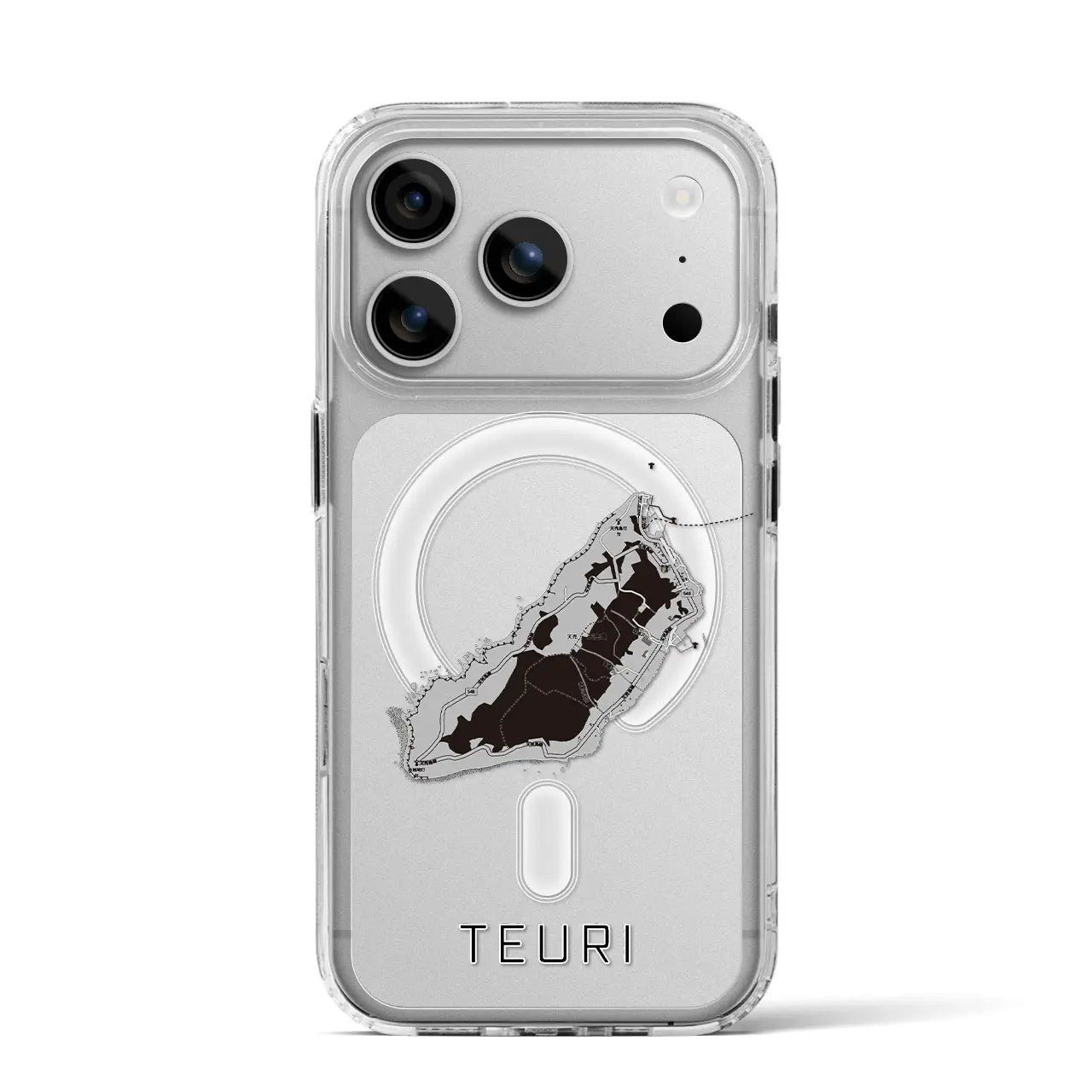 【天売(北海道)】地図柄iPhoneケース(MagSafeタイプ)