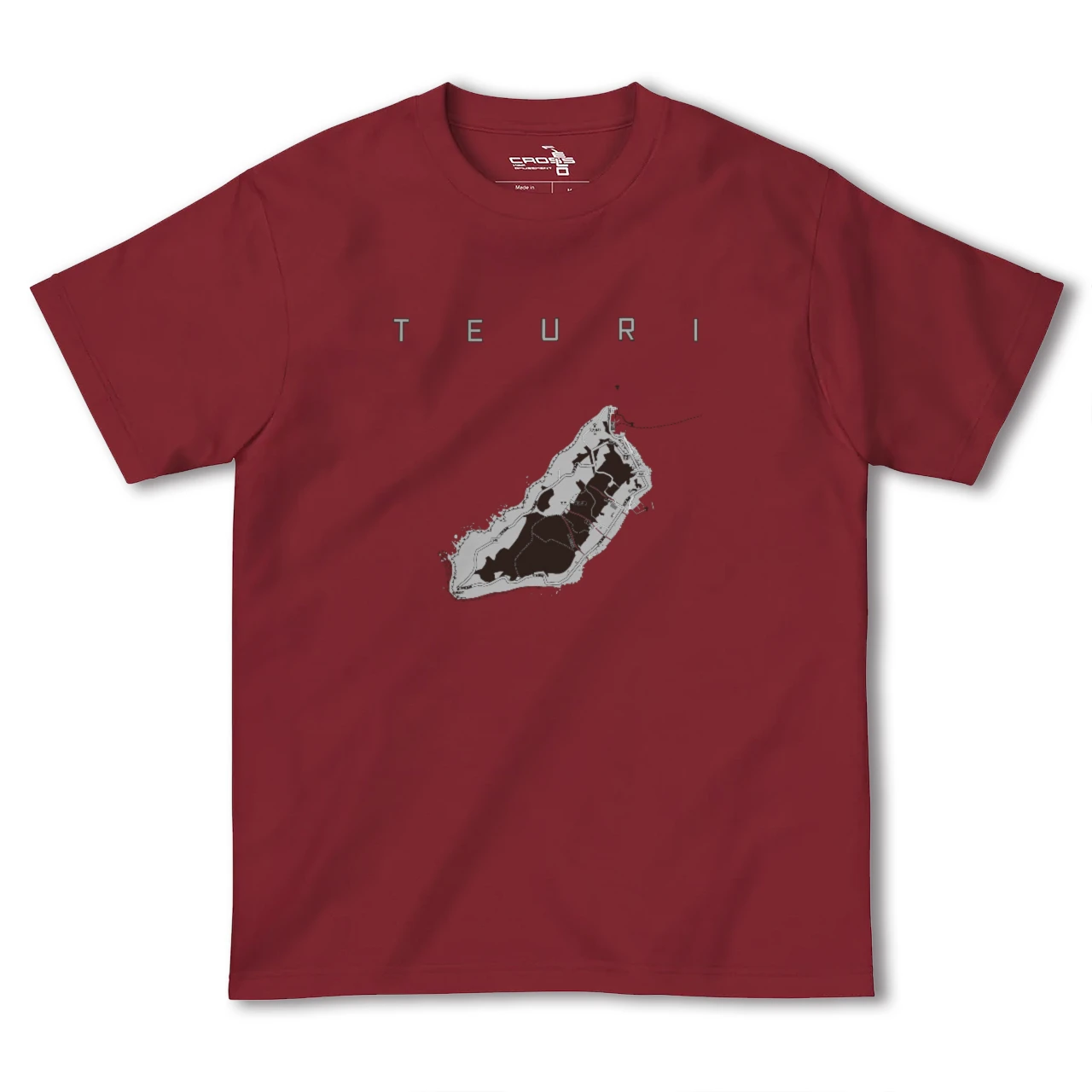 【天売(北海道)】地図柄ヘビーウェイトTシャツ