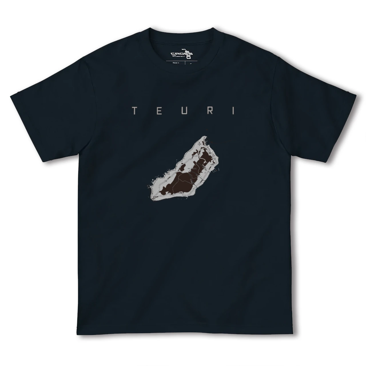 【天売(北海道)】地図柄ヘビーウェイトTシャツ