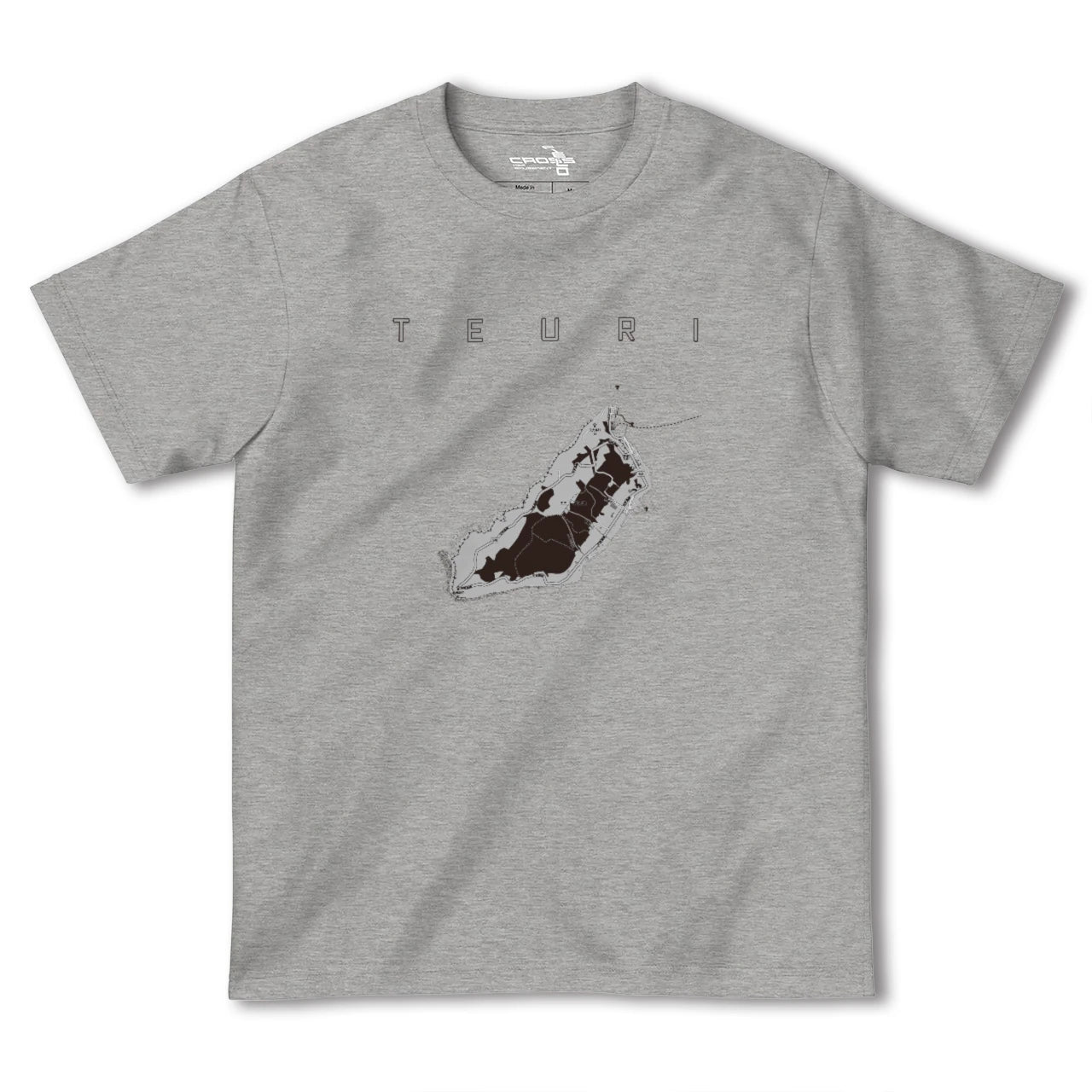 【天売(北海道)】地図柄ヘビーウェイトTシャツ