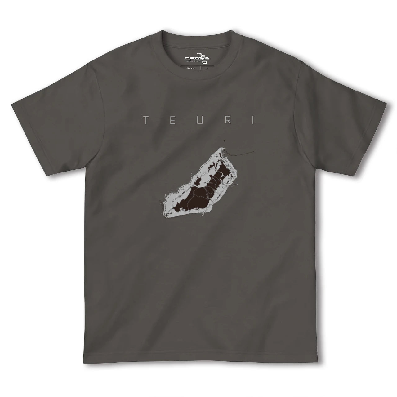 【天売(北海道)】地図柄ヘビーウェイトTシャツ