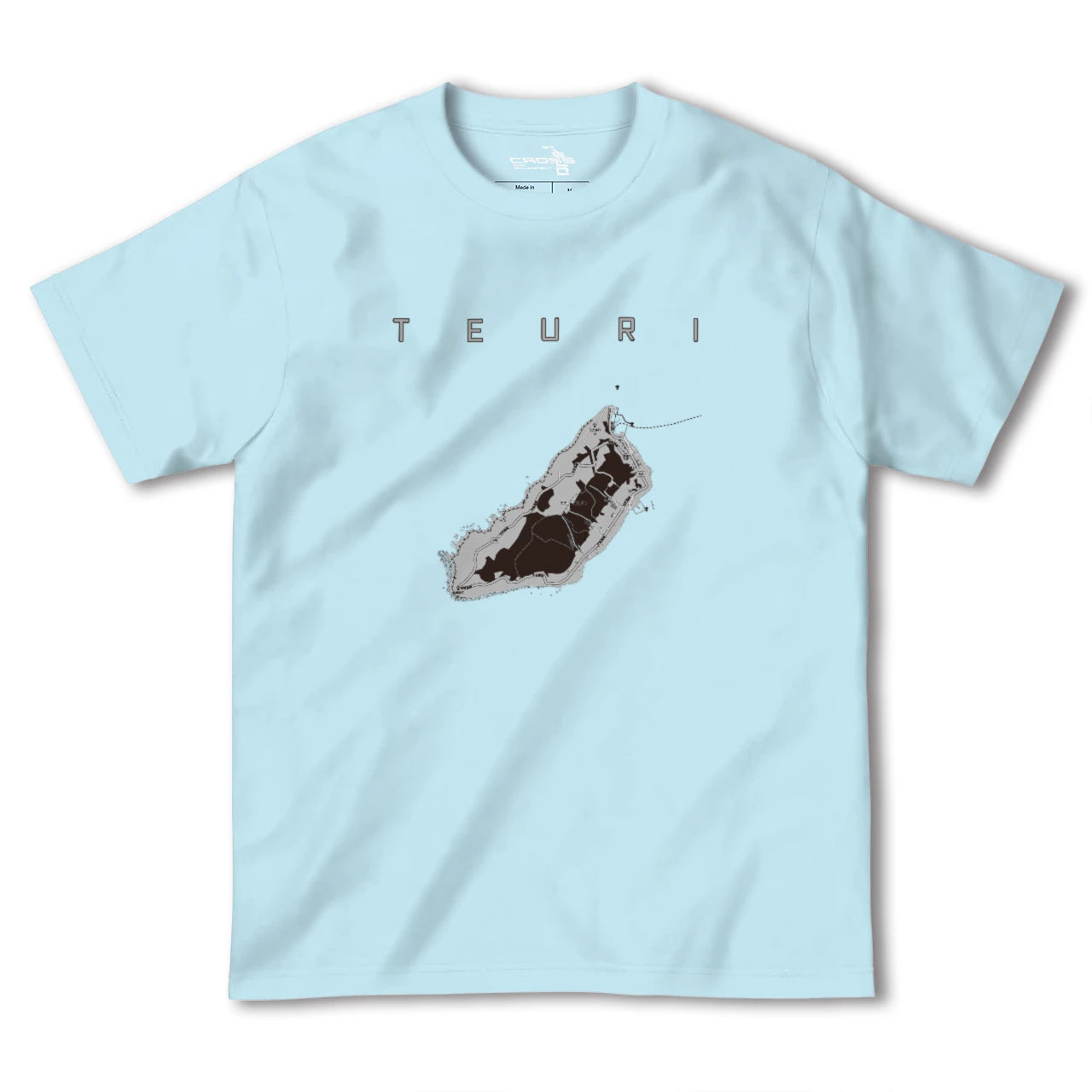 【天売(北海道)】地図柄ヘビーウェイトTシャツ