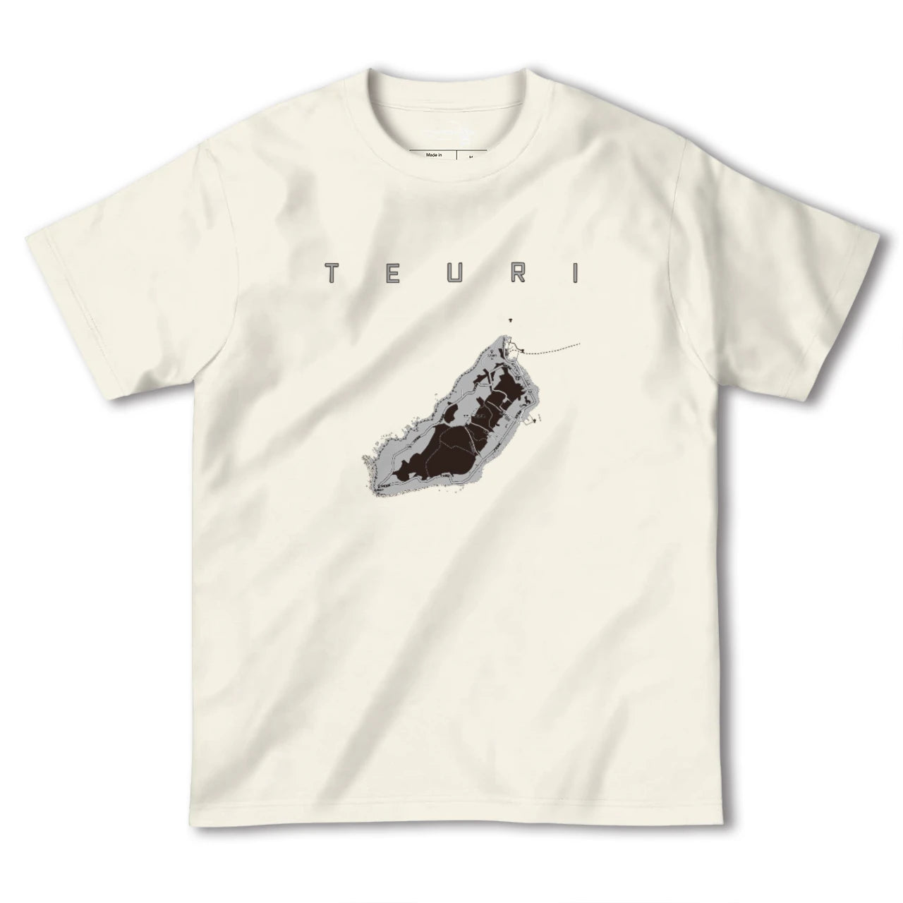 【天売(北海道)】地図柄ヘビーウェイトTシャツ