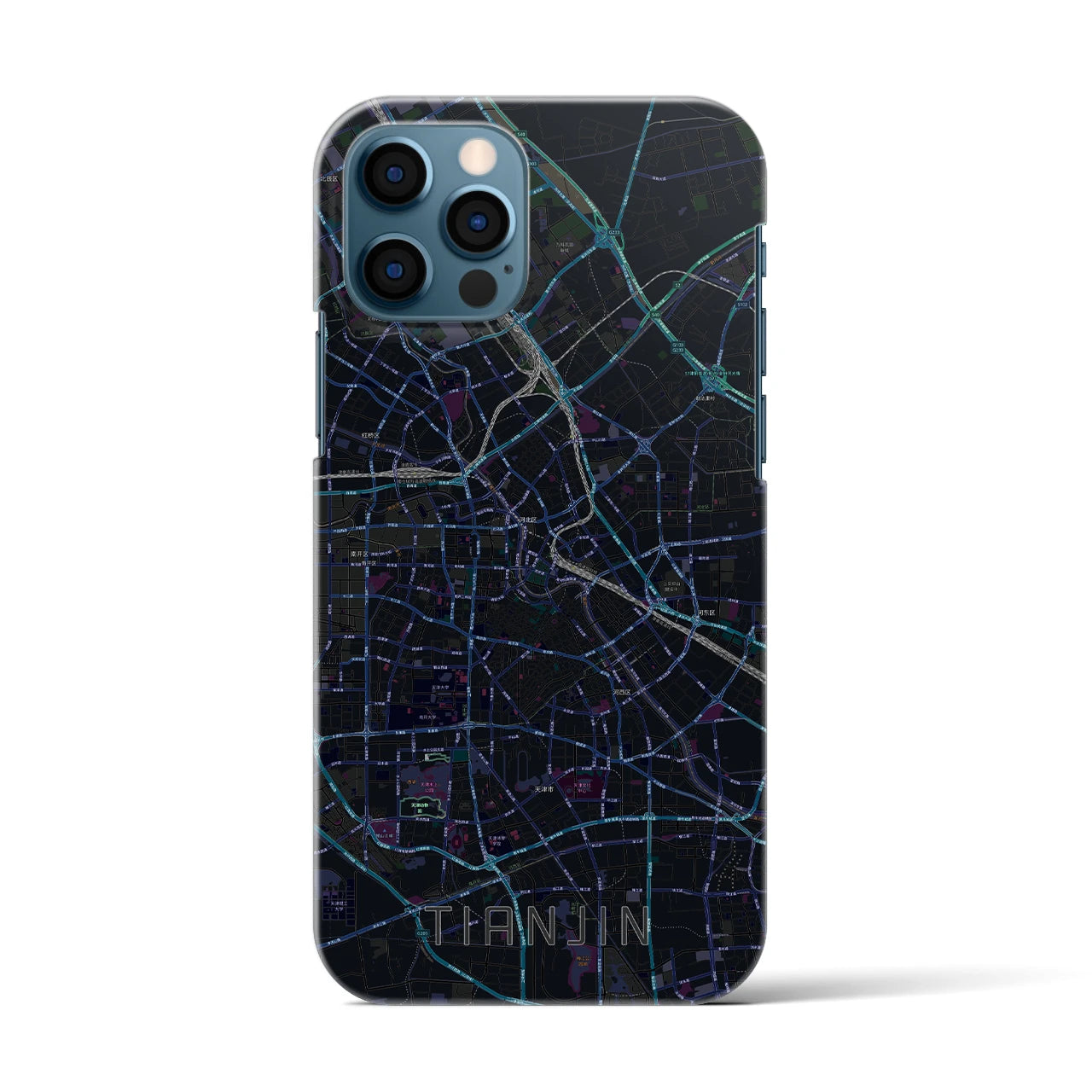 【天津(中華人民共和国)】地図柄iPhoneケース(バックカバータイプ)