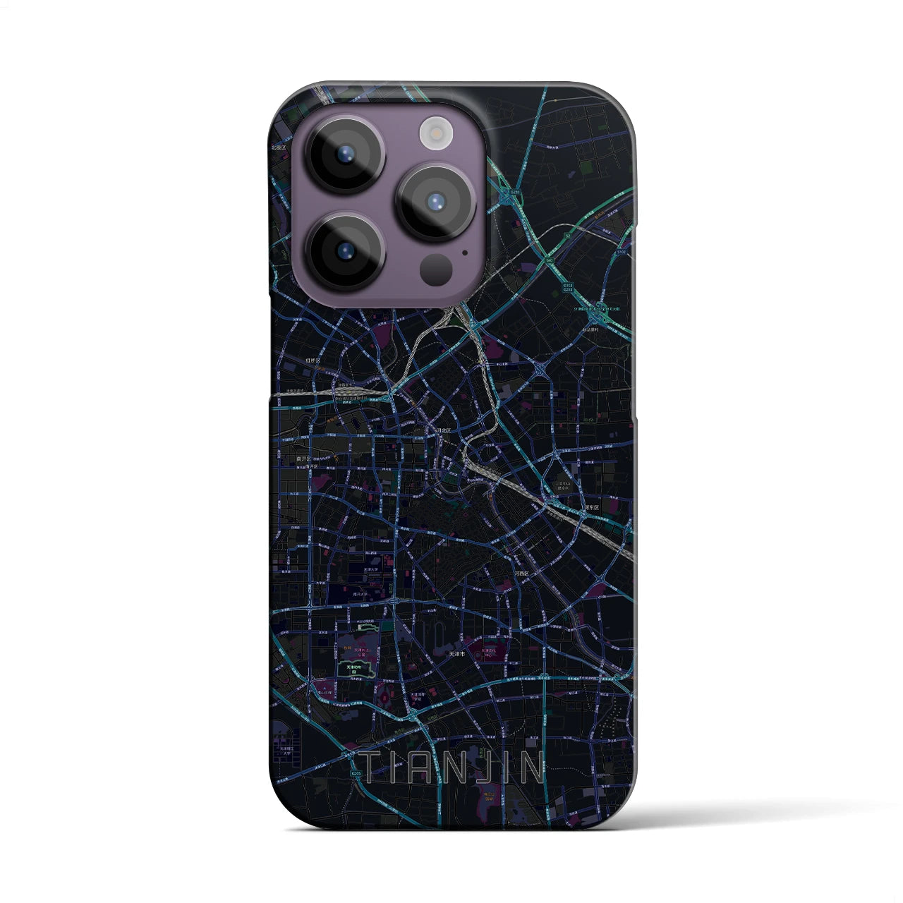 【天津(中華人民共和国)】地図柄iPhoneケース(バックカバータイプ)