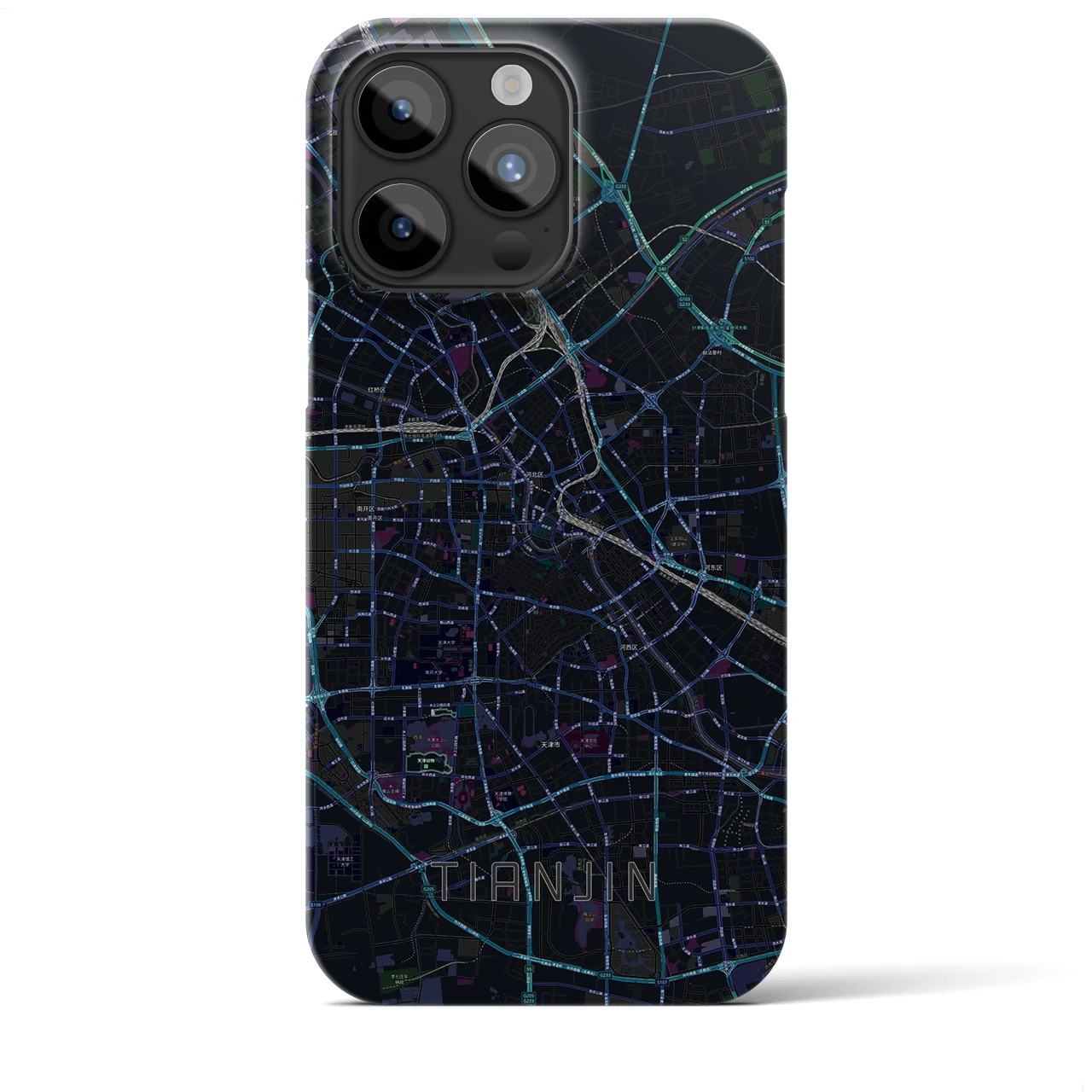 【天津(中華人民共和国)】地図柄iPhoneケース(バックカバータイプ)