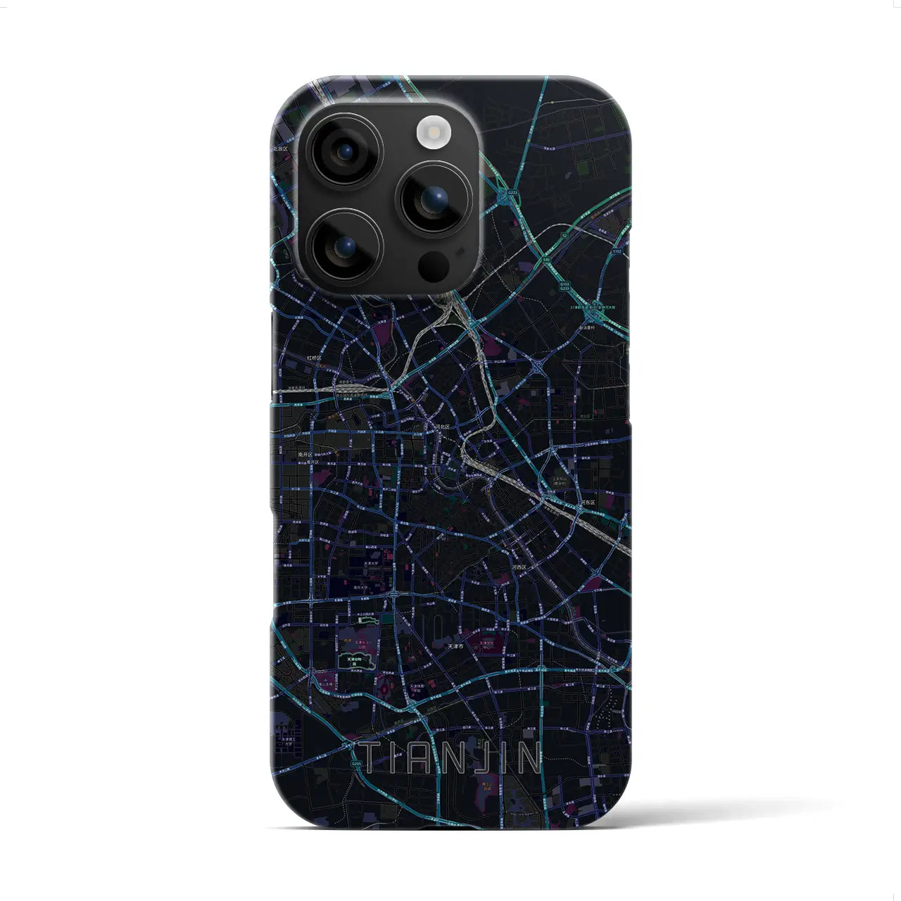 【天津(中華人民共和国)】地図柄iPhoneケース(バックカバータイプ)