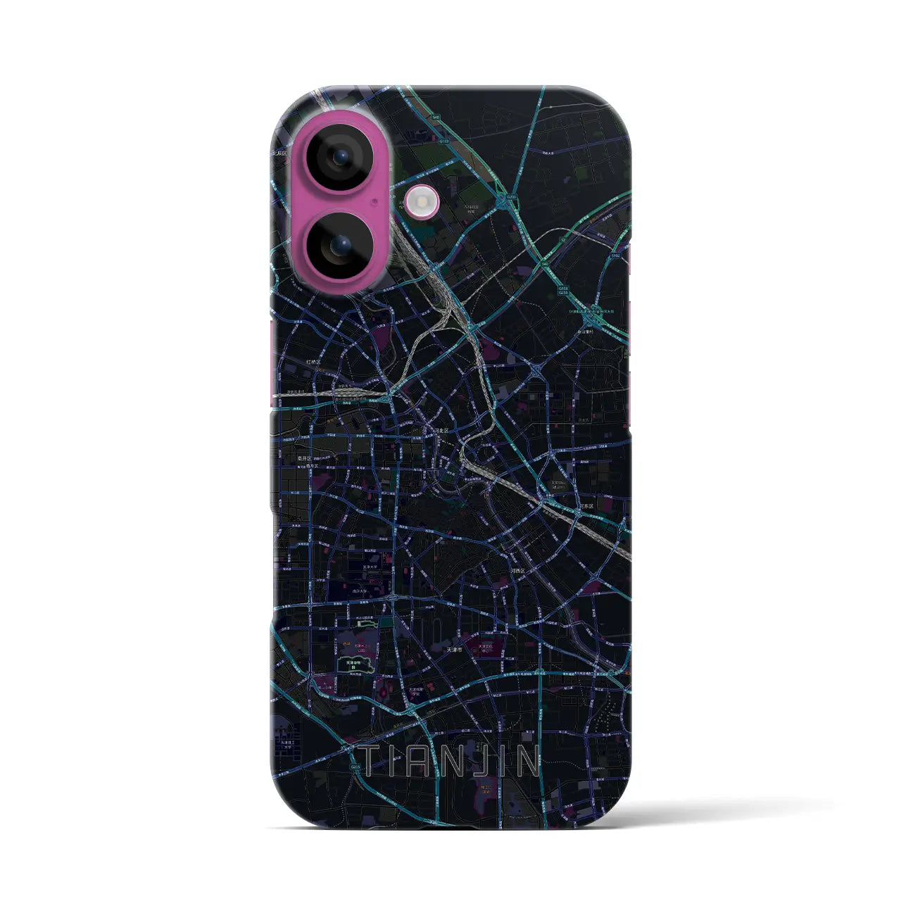 【天津(中華人民共和国)】地図柄iPhoneケース(バックカバータイプ)