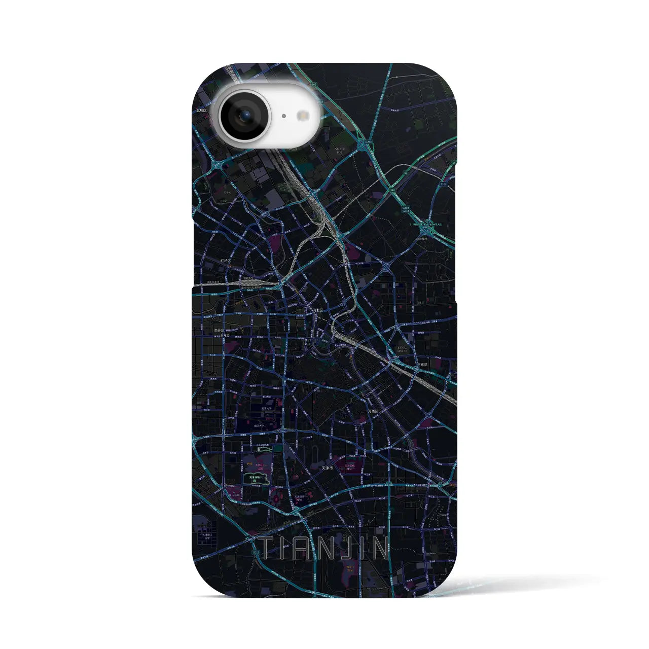【天津(中華人民共和国)】地図柄iPhoneケース(バックカバータイプ)