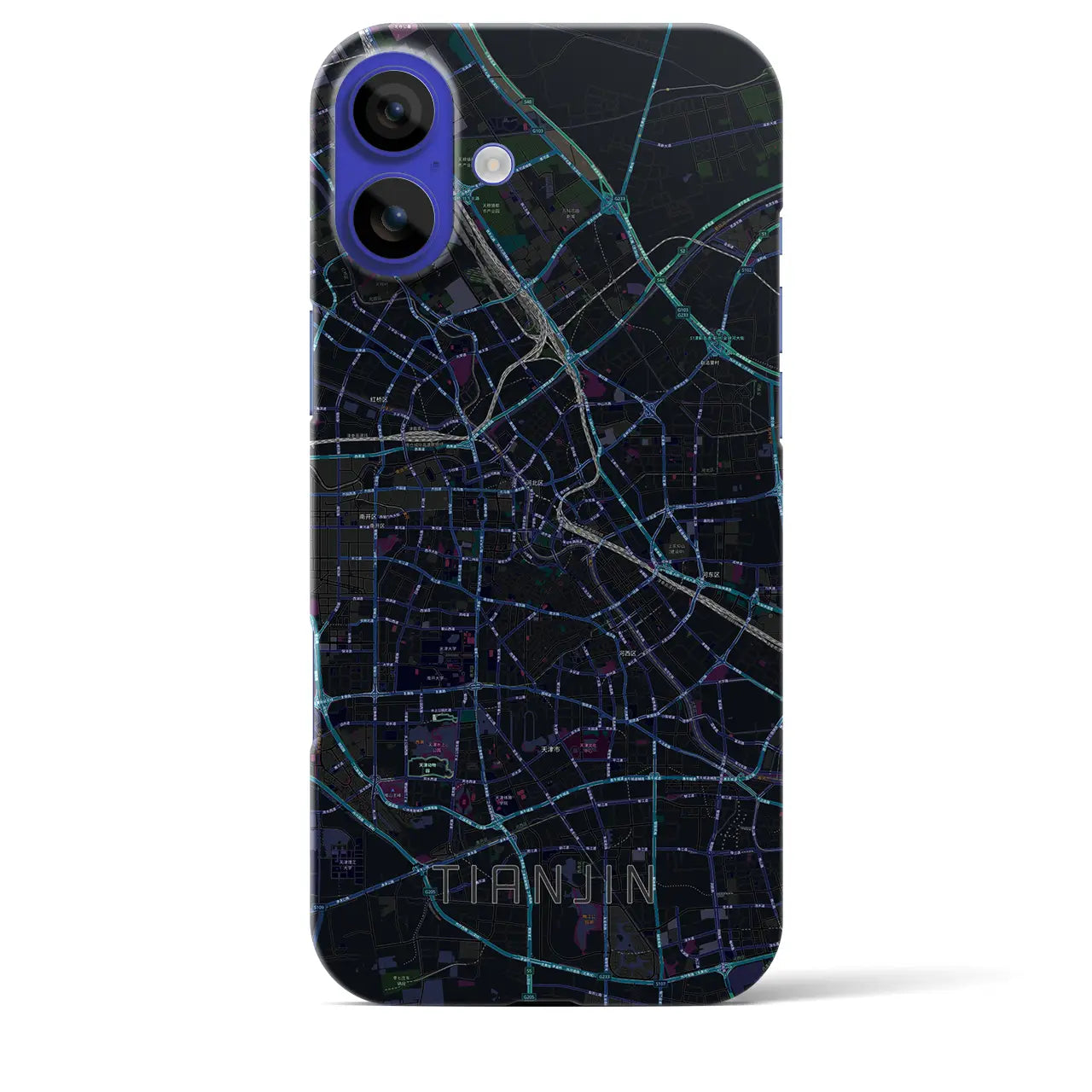 【天津(中華人民共和国)】地図柄iPhoneケース(バックカバータイプ)