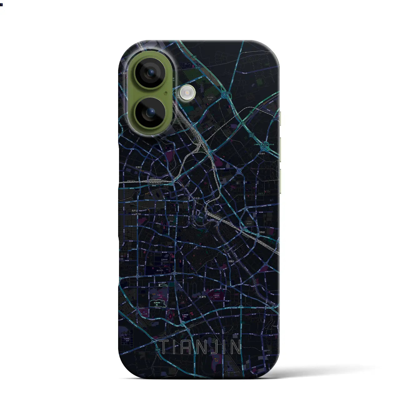 【天津(中華人民共和国)】地図柄iPhoneケース(バックカバータイプ)