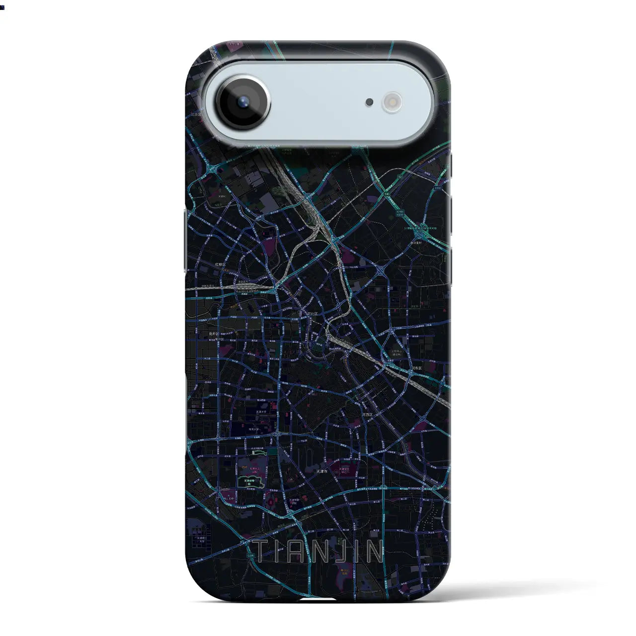 【天津(中華人民共和国)】地図柄iPhoneケース(バックカバータイプ)