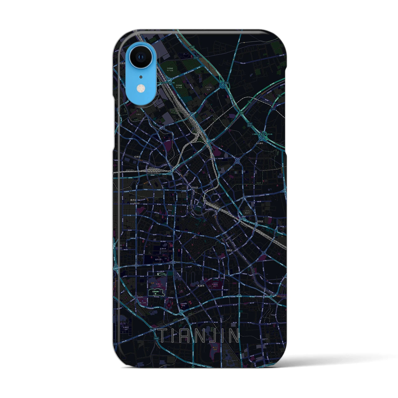 【天津(中華人民共和国)】地図柄iPhoneケース(バックカバータイプ)