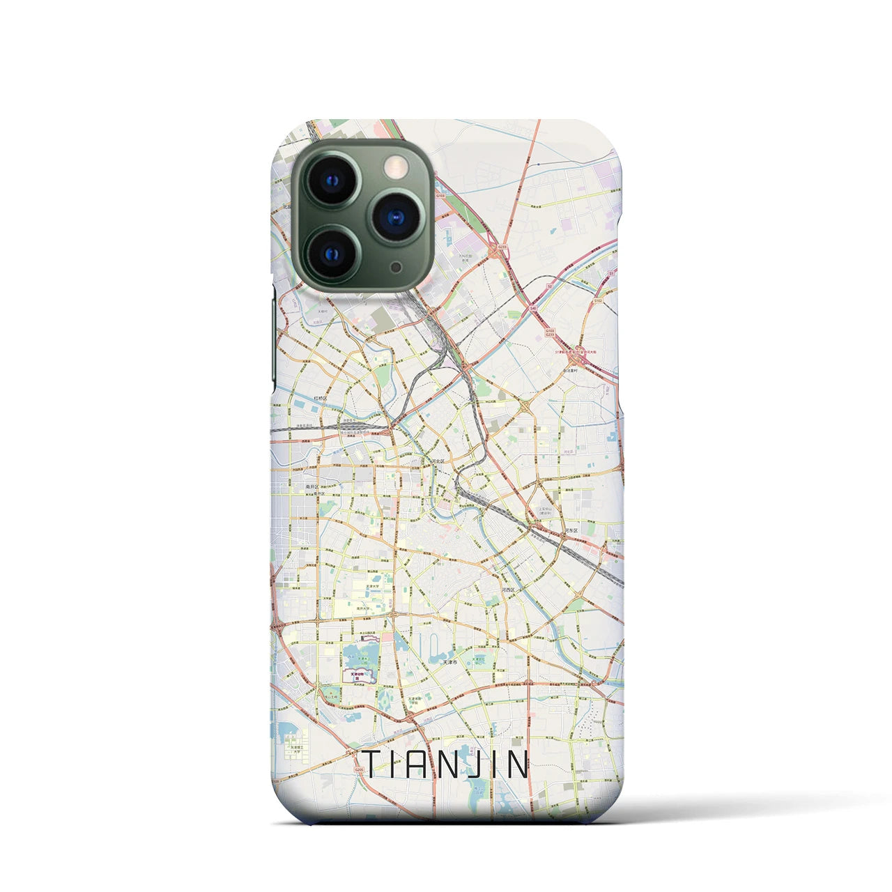 【天津(中華人民共和国)】地図柄iPhoneケース(バックカバータイプ)