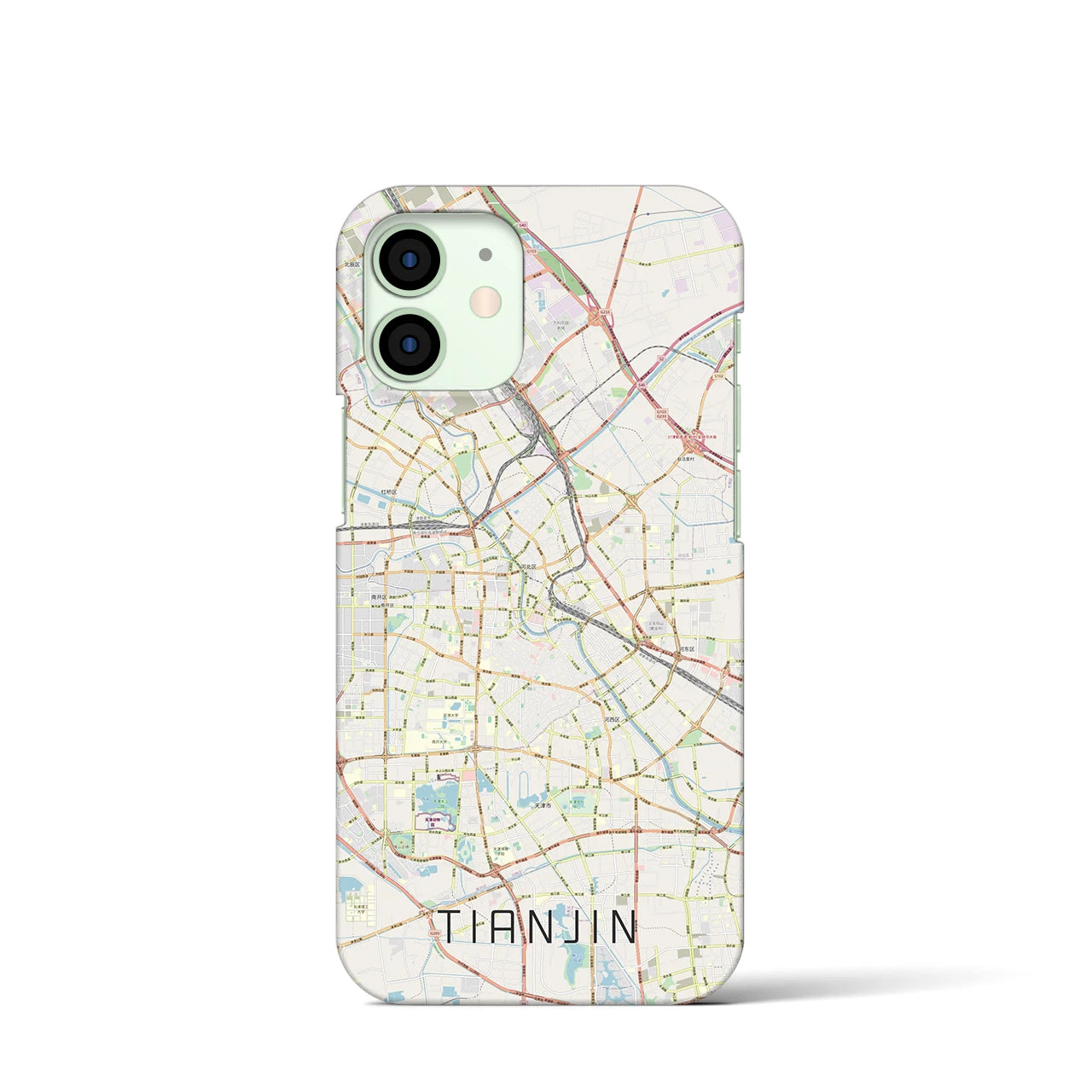 【天津(中華人民共和国)】地図柄iPhoneケース(バックカバータイプ)