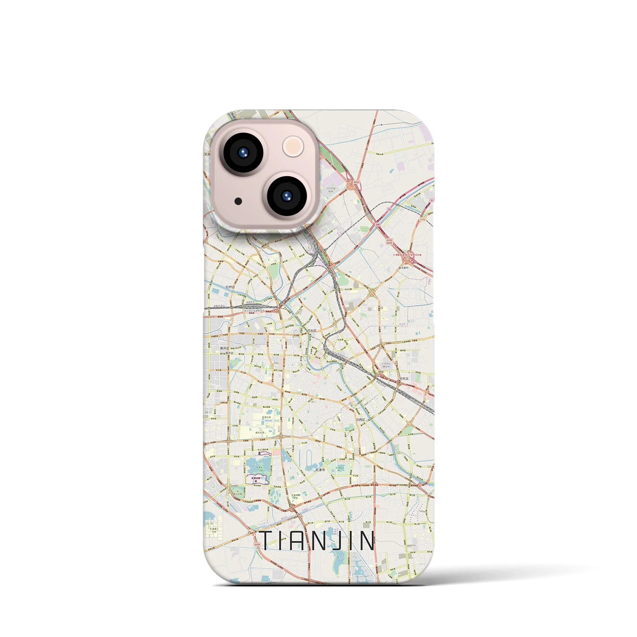【天津(中華人民共和国)】地図柄iPhoneケース(バックカバータイプ)