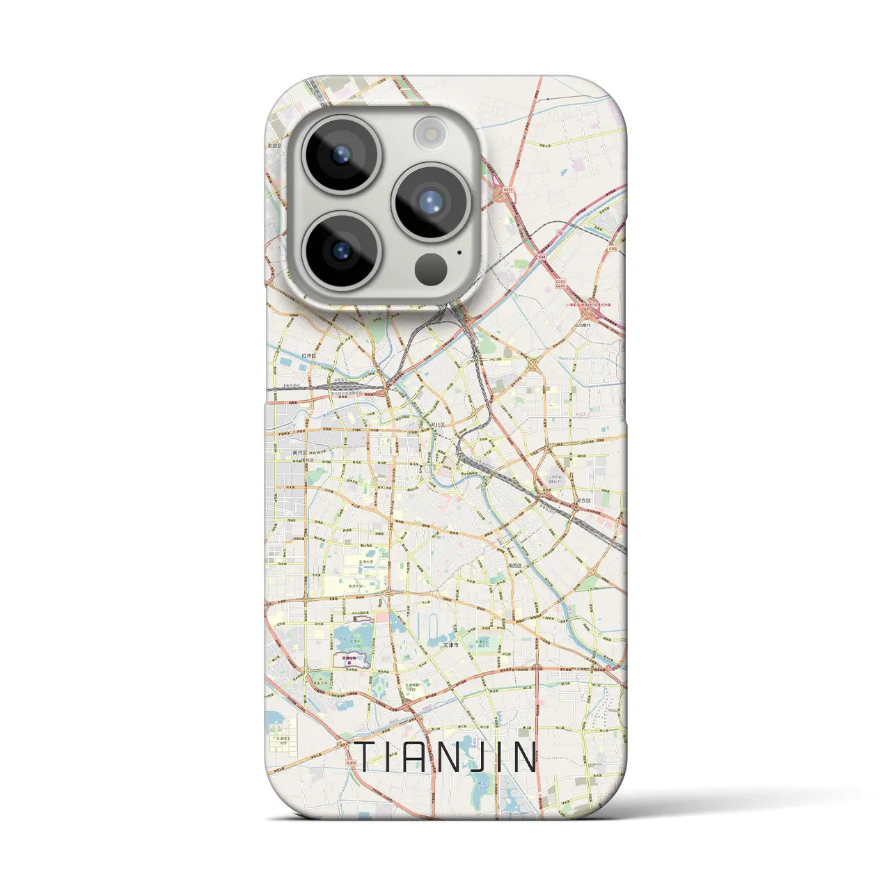 【天津(中華人民共和国)】地図柄iPhoneケース(バックカバータイプ)