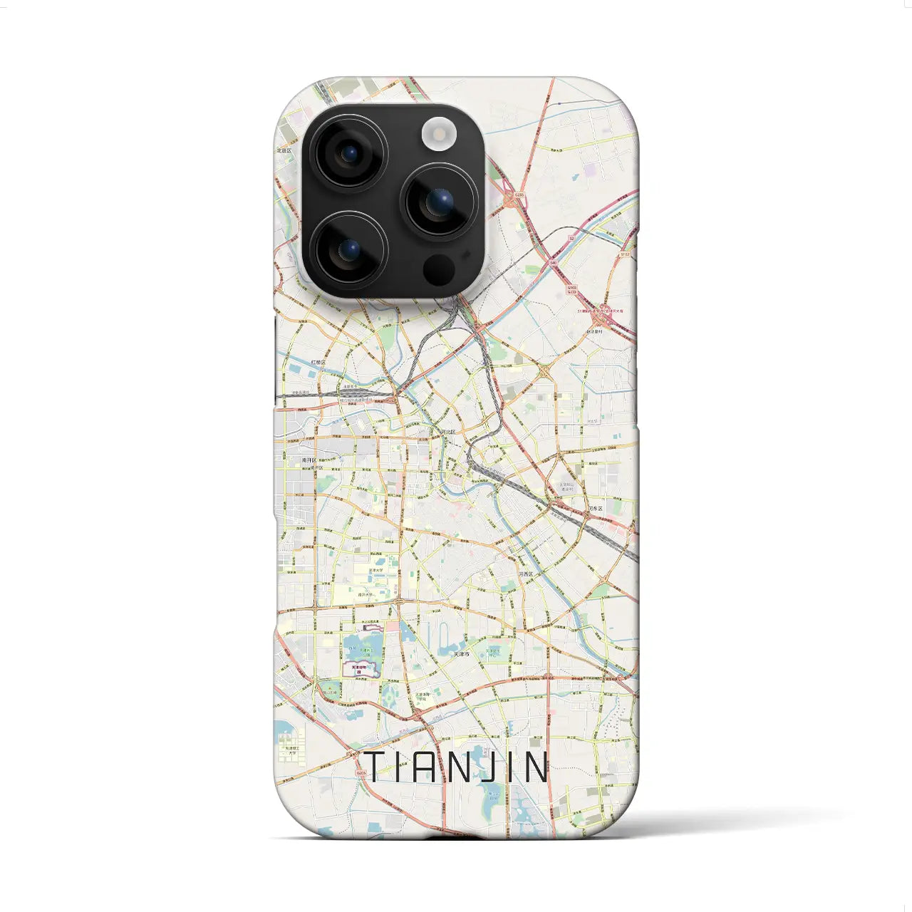 【天津(中華人民共和国)】地図柄iPhoneケース(バックカバータイプ)
