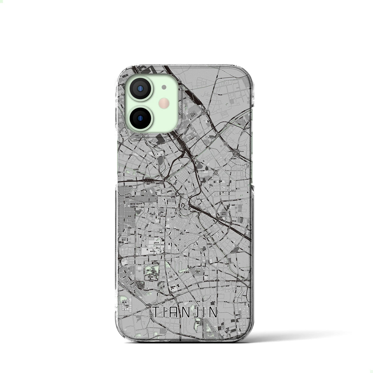【天津(中華人民共和国)】地図柄iPhoneケース(クリアタイプ)