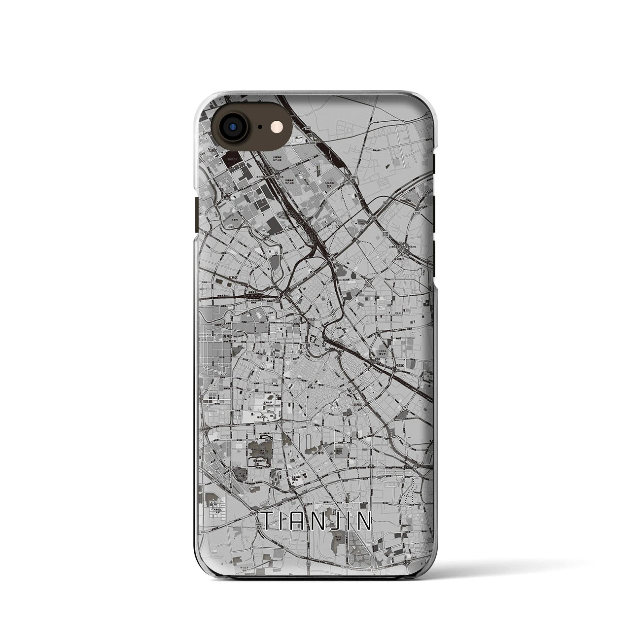 【天津(中華人民共和国)】地図柄iPhoneケース(クリアタイプ)