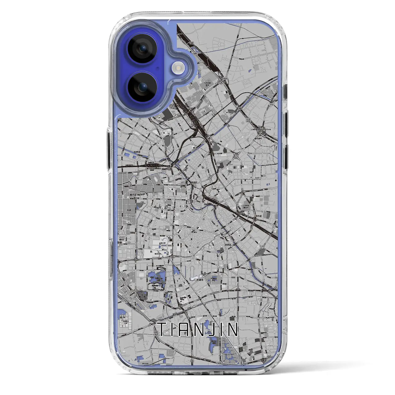 【天津(中華人民共和国)】地図柄iPhoneケース(MagSafeタイプ)
