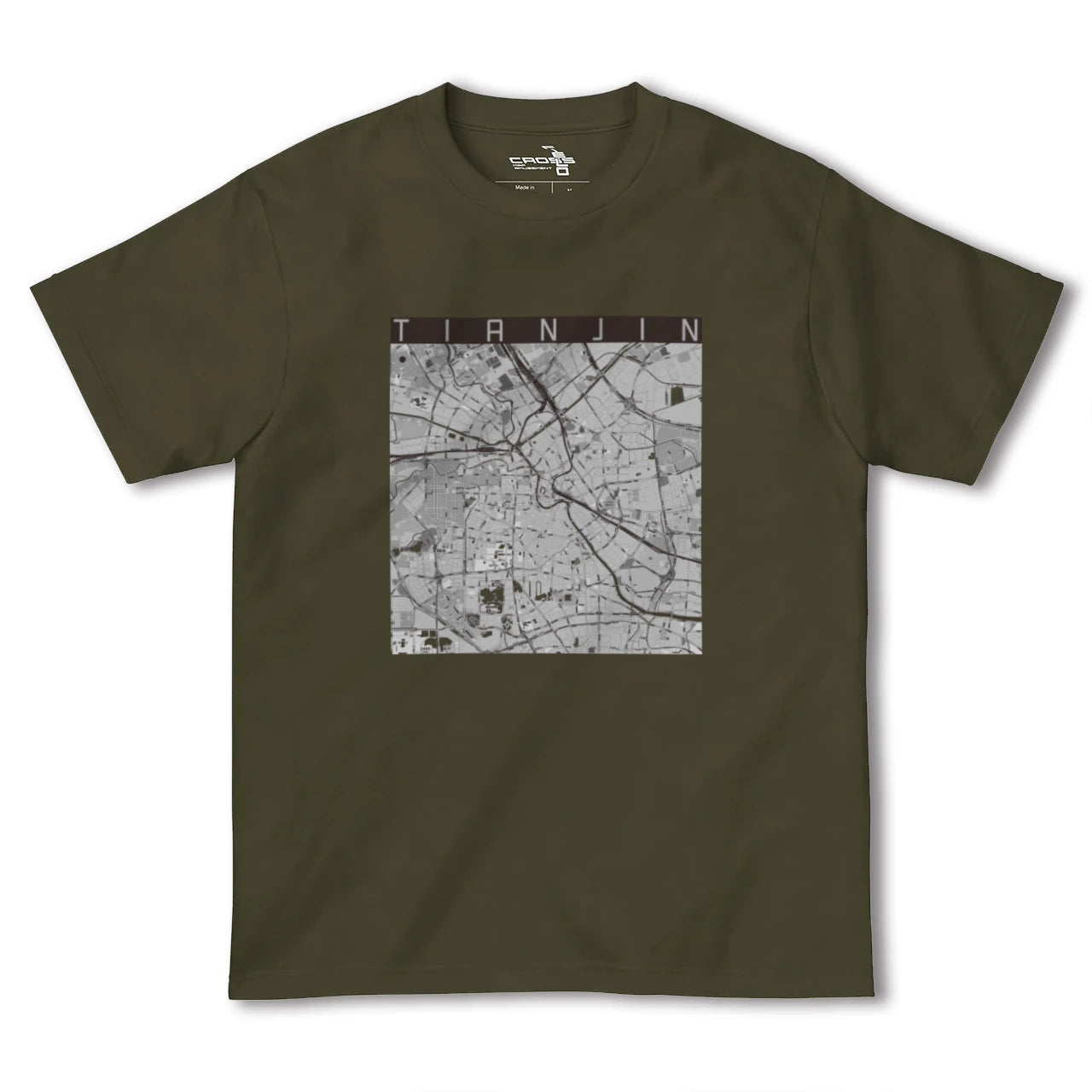 【天津(中華人民共和国)】地図柄ヘビーウェイトTシャツ