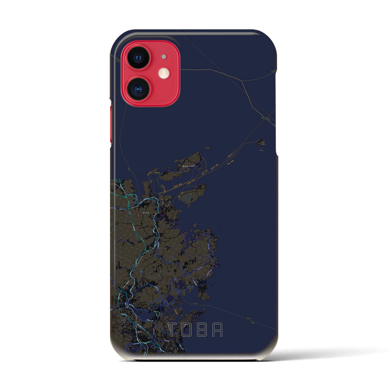 【鳥羽(三重県)】地図柄iPhoneケース(バックカバータイプ)