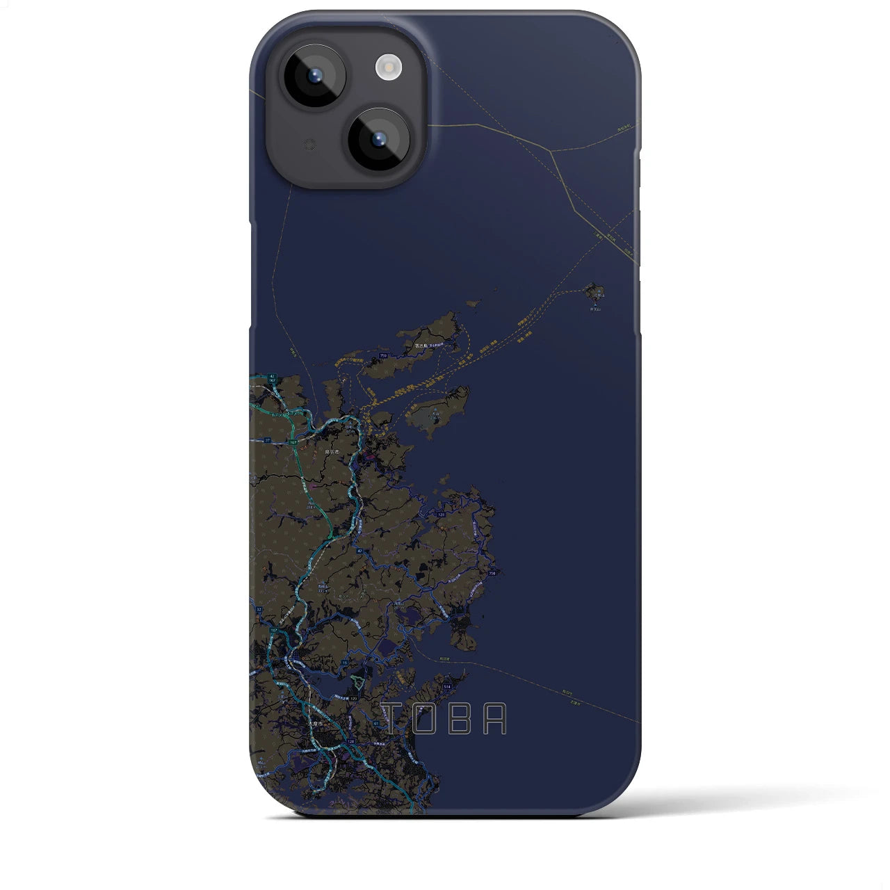 【鳥羽(三重県)】地図柄iPhoneケース(バックカバータイプ)