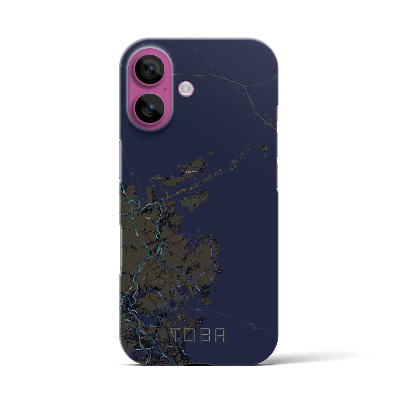 【鳥羽(三重県)】地図柄iPhoneケース(バックカバータイプ)