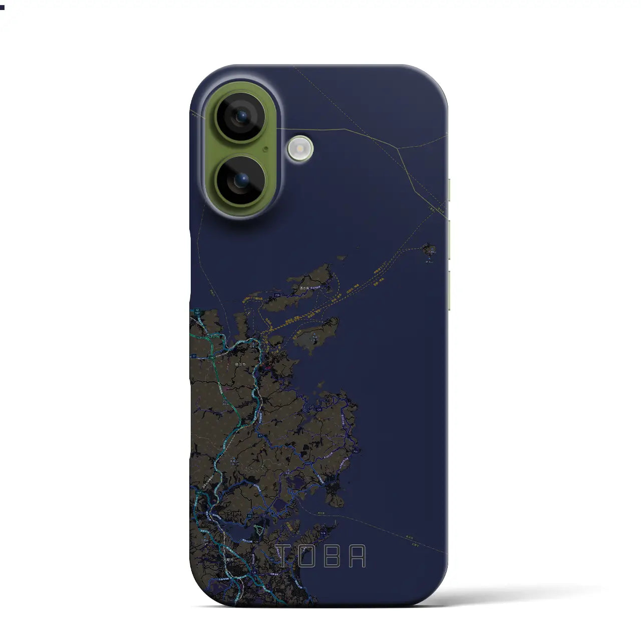 【鳥羽(三重県)】地図柄iPhoneケース(バックカバータイプ)