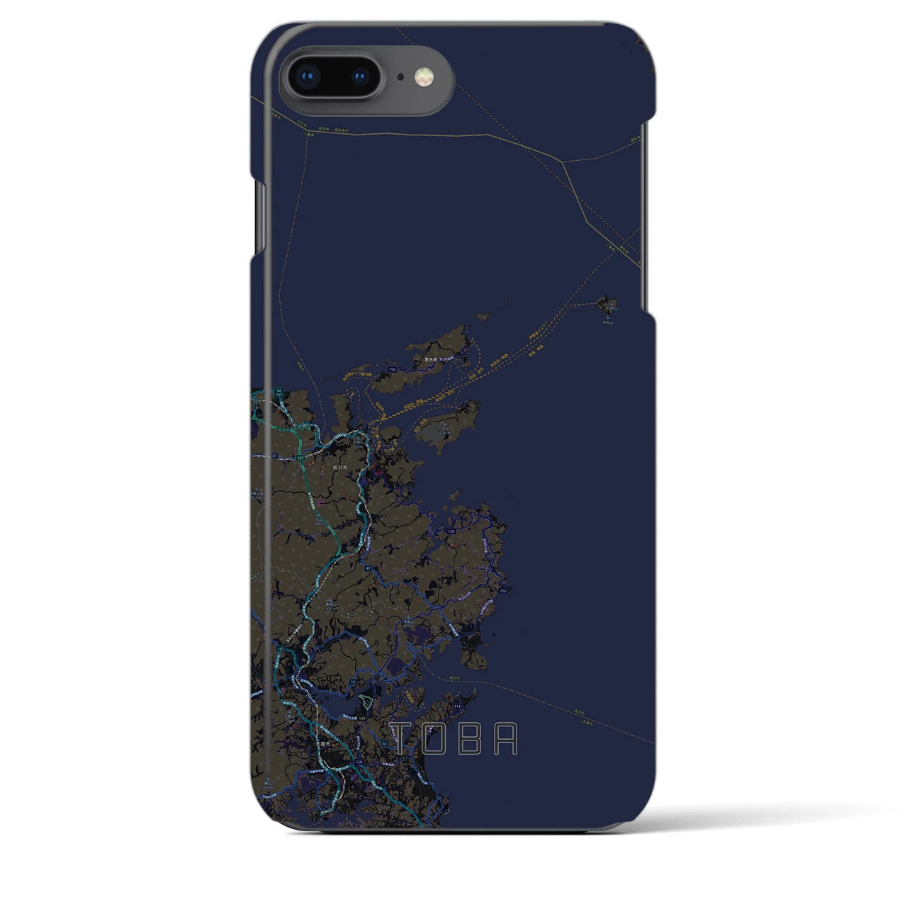 【鳥羽(三重県)】地図柄iPhoneケース(バックカバータイプ)