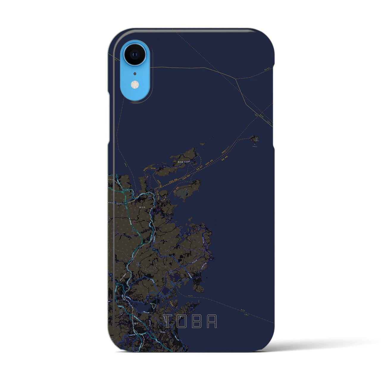 【鳥羽(三重県)】地図柄iPhoneケース(バックカバータイプ)