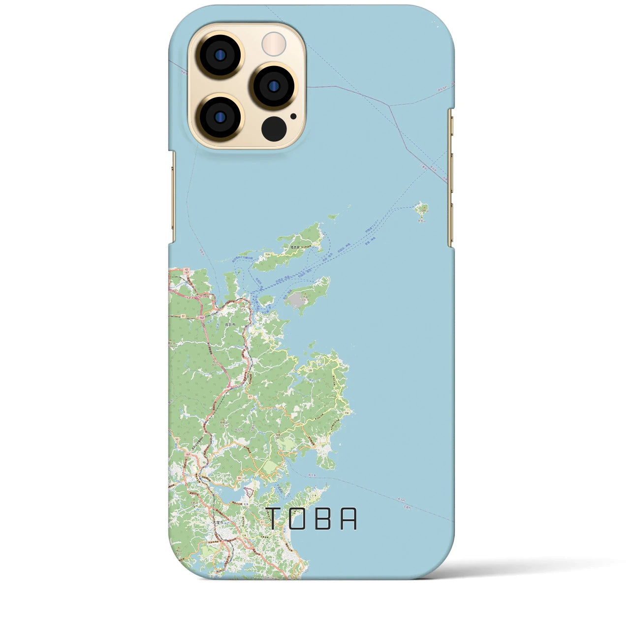 【鳥羽(三重県)】地図柄iPhoneケース(バックカバータイプ)