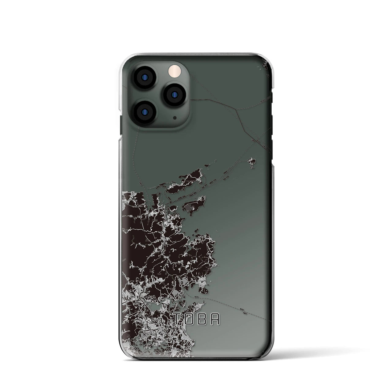 【鳥羽(三重県)】地図柄iPhoneケース(クリアタイプ)