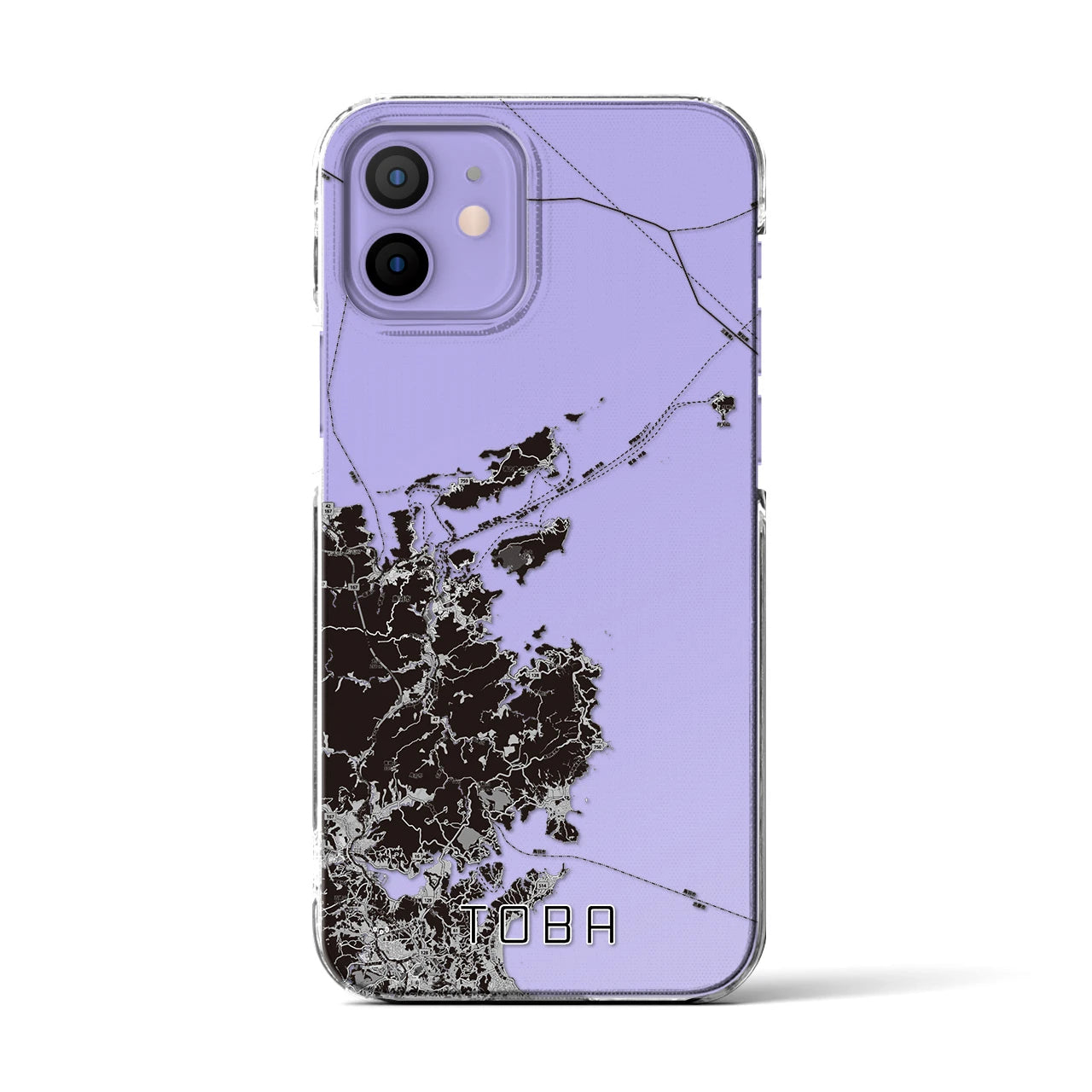 【鳥羽(三重県)】地図柄iPhoneケース(クリアタイプ)