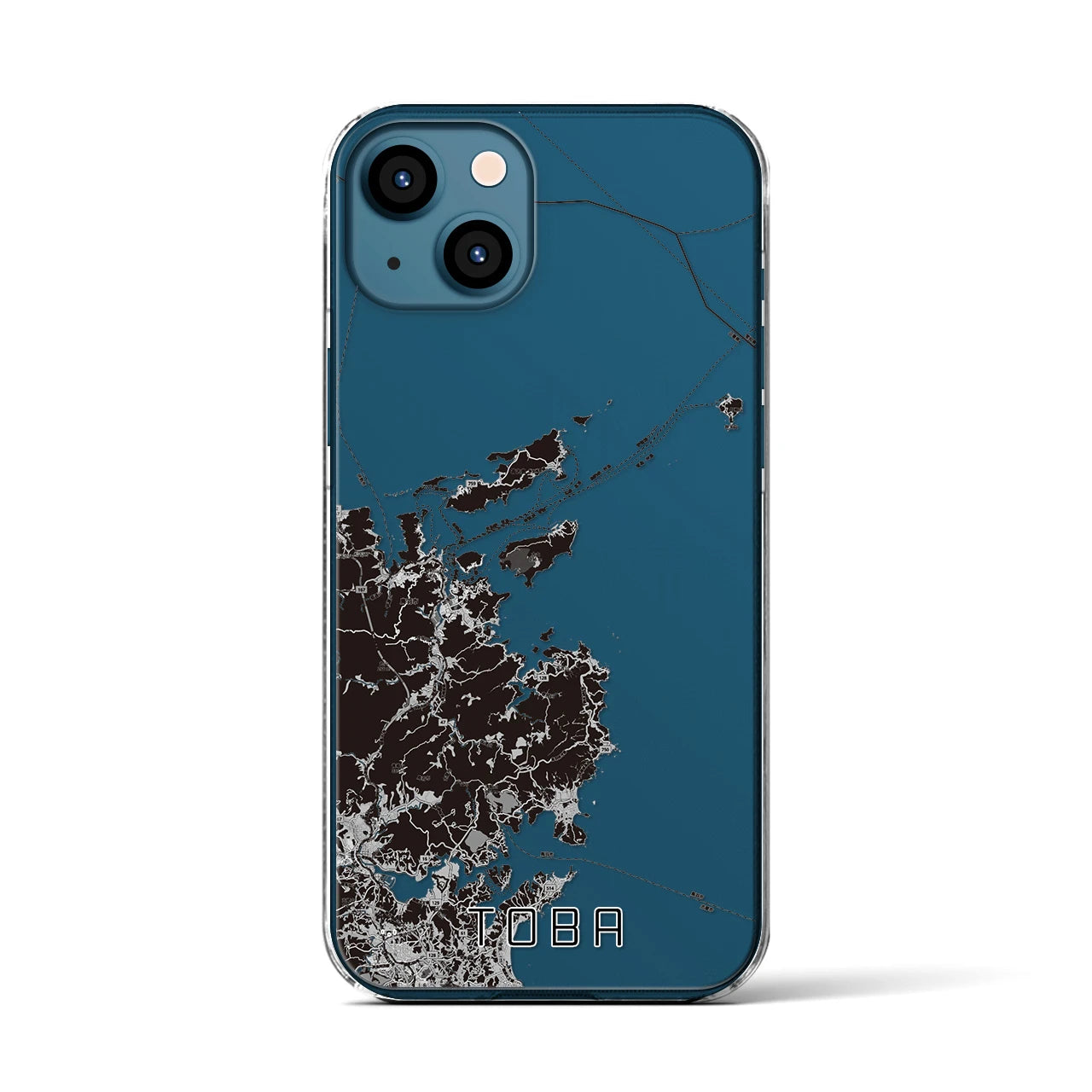 【鳥羽(三重県)】地図柄iPhoneケース(クリアタイプ)