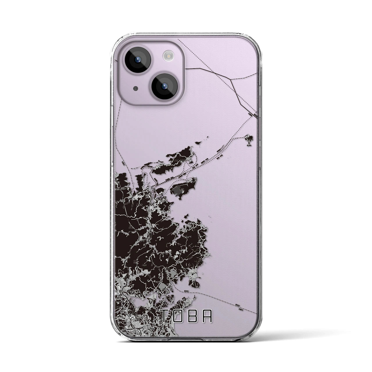 【鳥羽(三重県)】地図柄iPhoneケース(クリアタイプ)