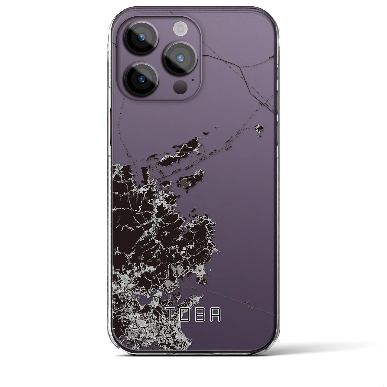 【鳥羽(三重県)】地図柄iPhoneケース(クリアタイプ)