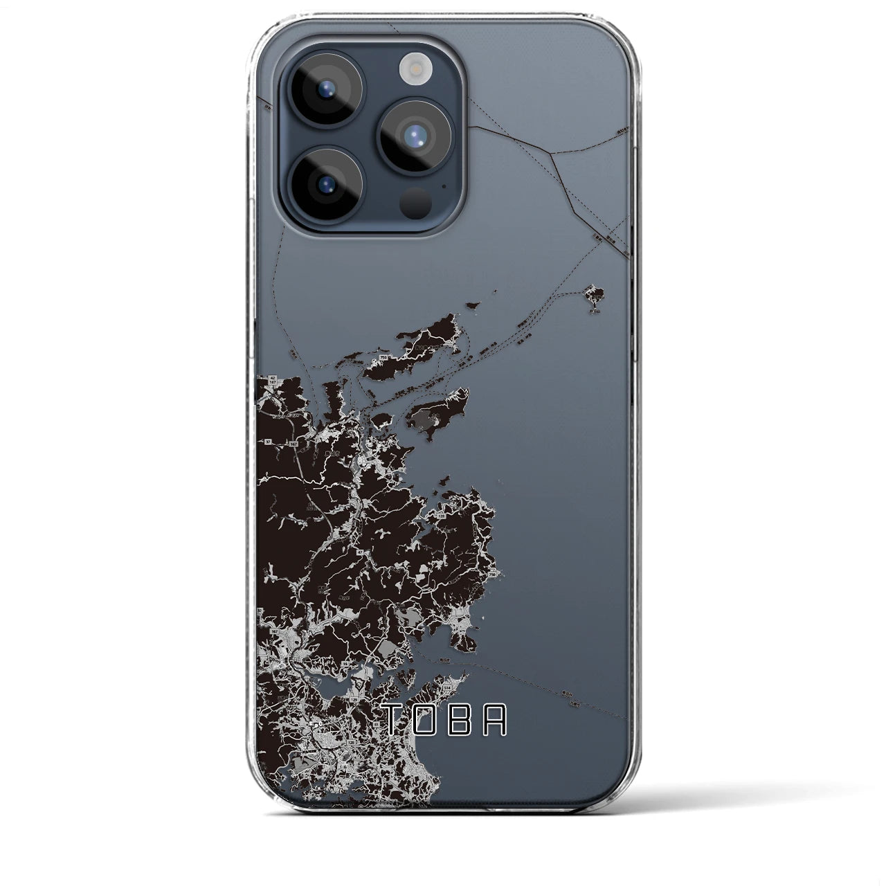 【鳥羽(三重県)】地図柄iPhoneケース(クリアタイプ)