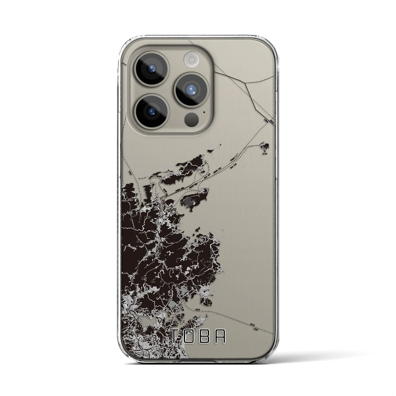 【鳥羽(三重県)】地図柄iPhoneケース(クリアタイプ)