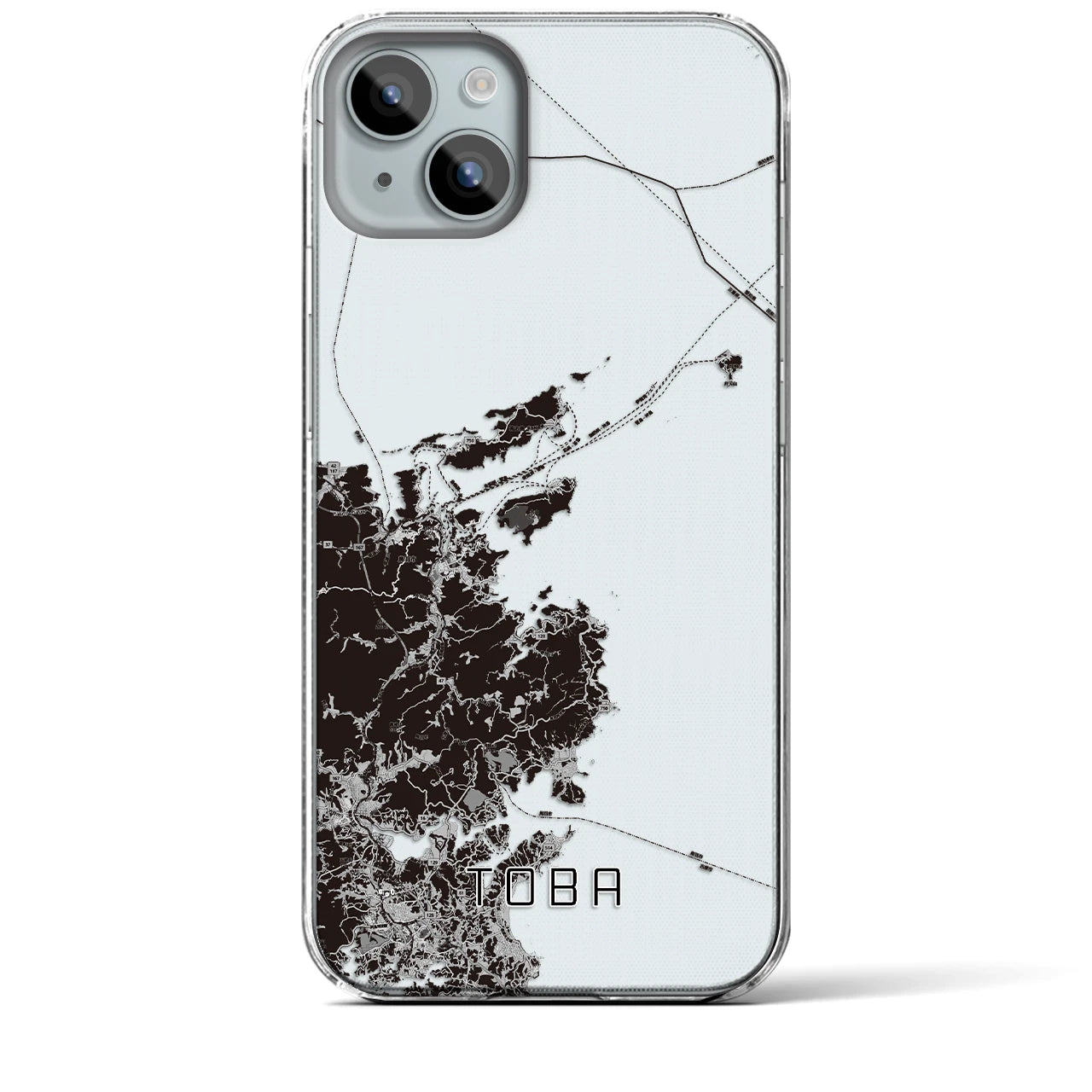 【鳥羽(三重県)】地図柄iPhoneケース(クリアタイプ)