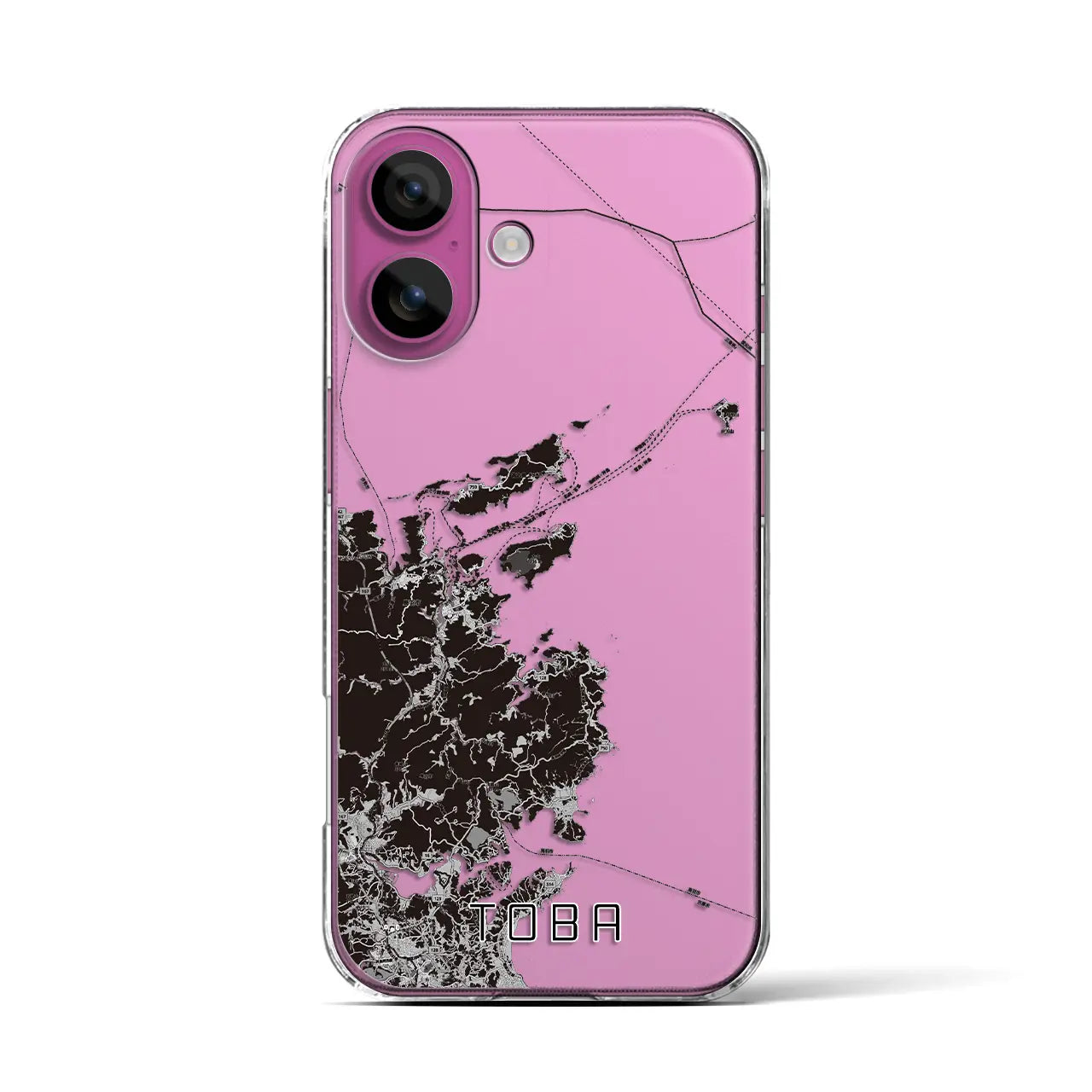 【鳥羽(三重県)】地図柄iPhoneケース(クリアタイプ)