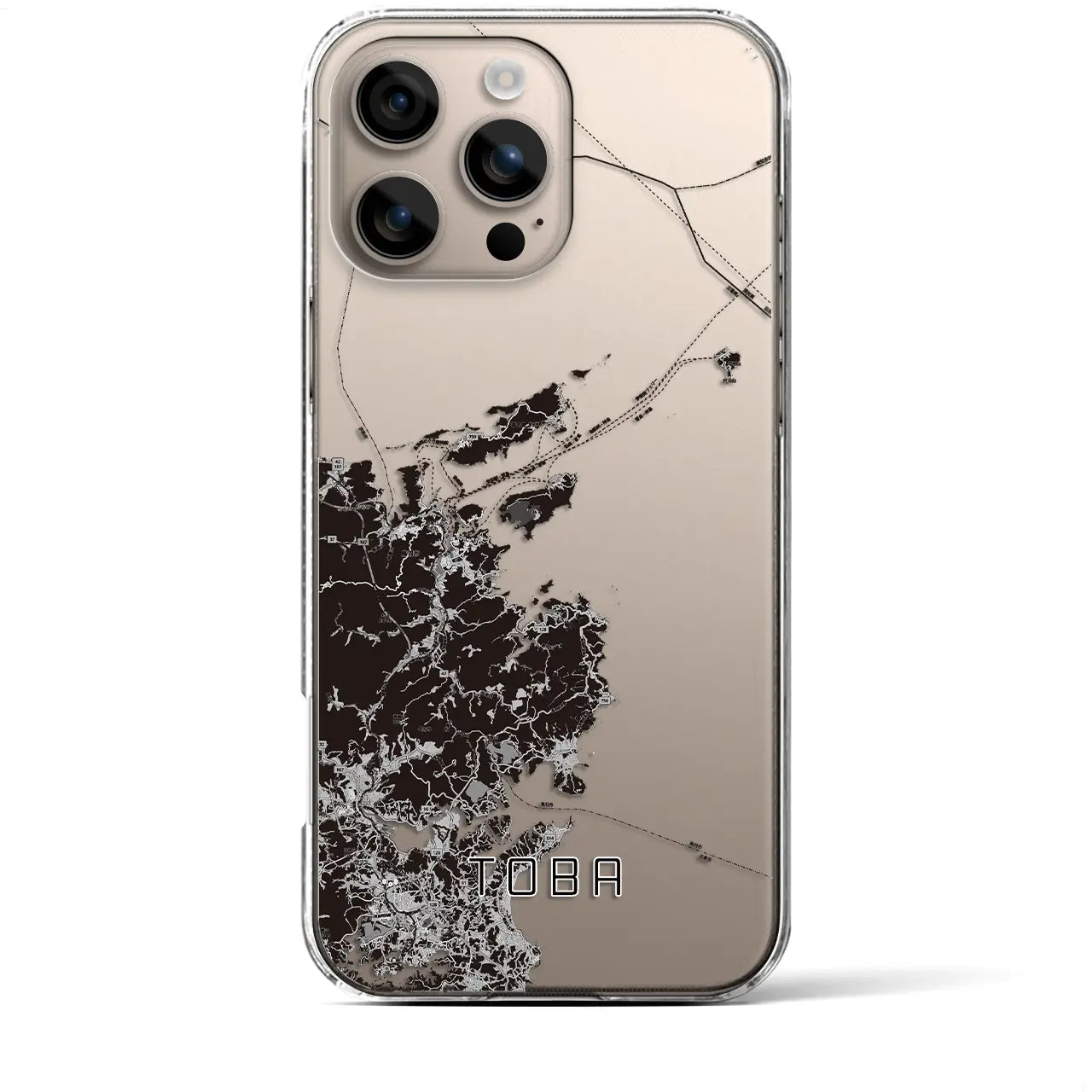 【鳥羽(三重県)】地図柄iPhoneケース(クリアタイプ)