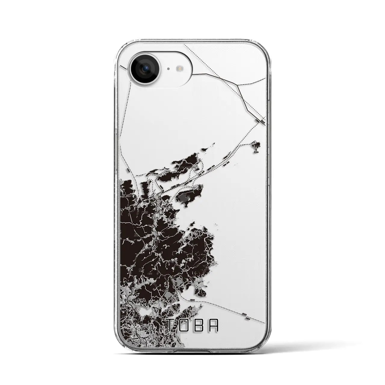 【鳥羽(三重県)】地図柄iPhoneケース(クリアタイプ)