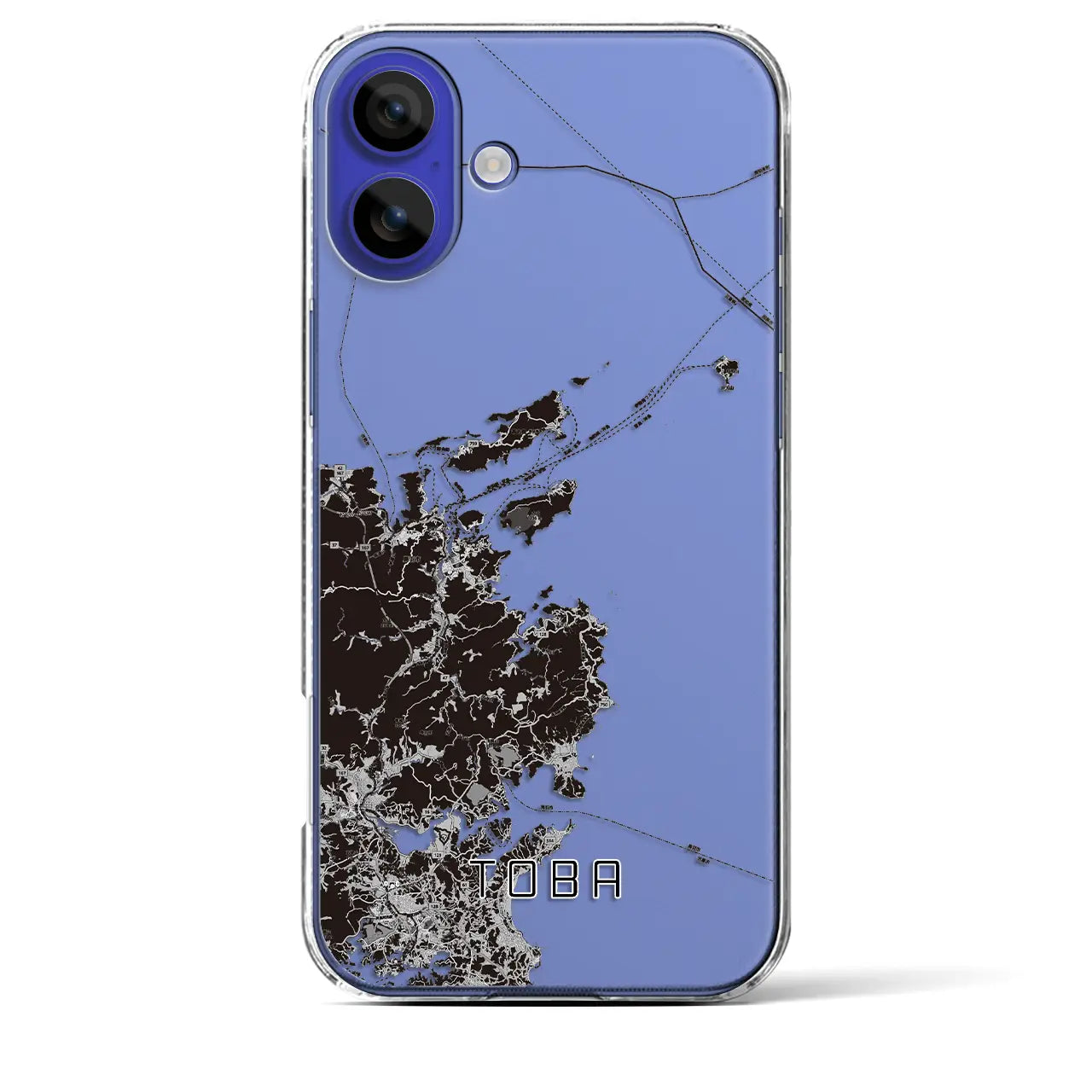 【鳥羽(三重県)】地図柄iPhoneケース(クリアタイプ)