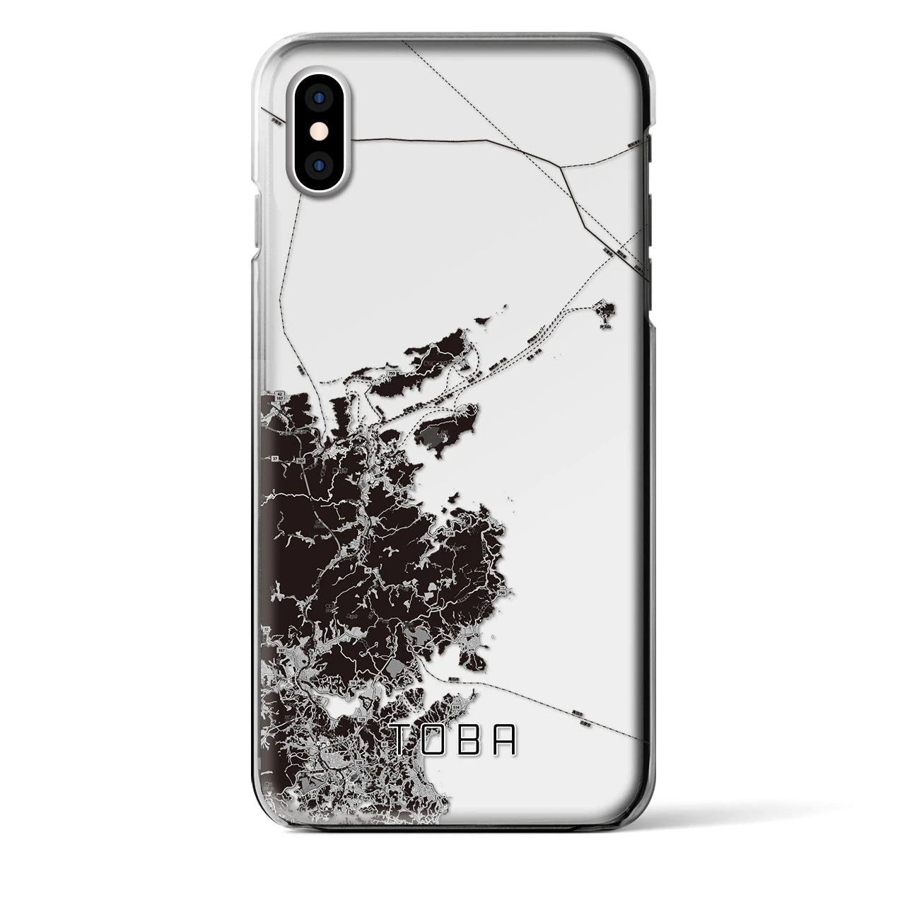 【鳥羽(三重県)】地図柄iPhoneケース(クリアタイプ)