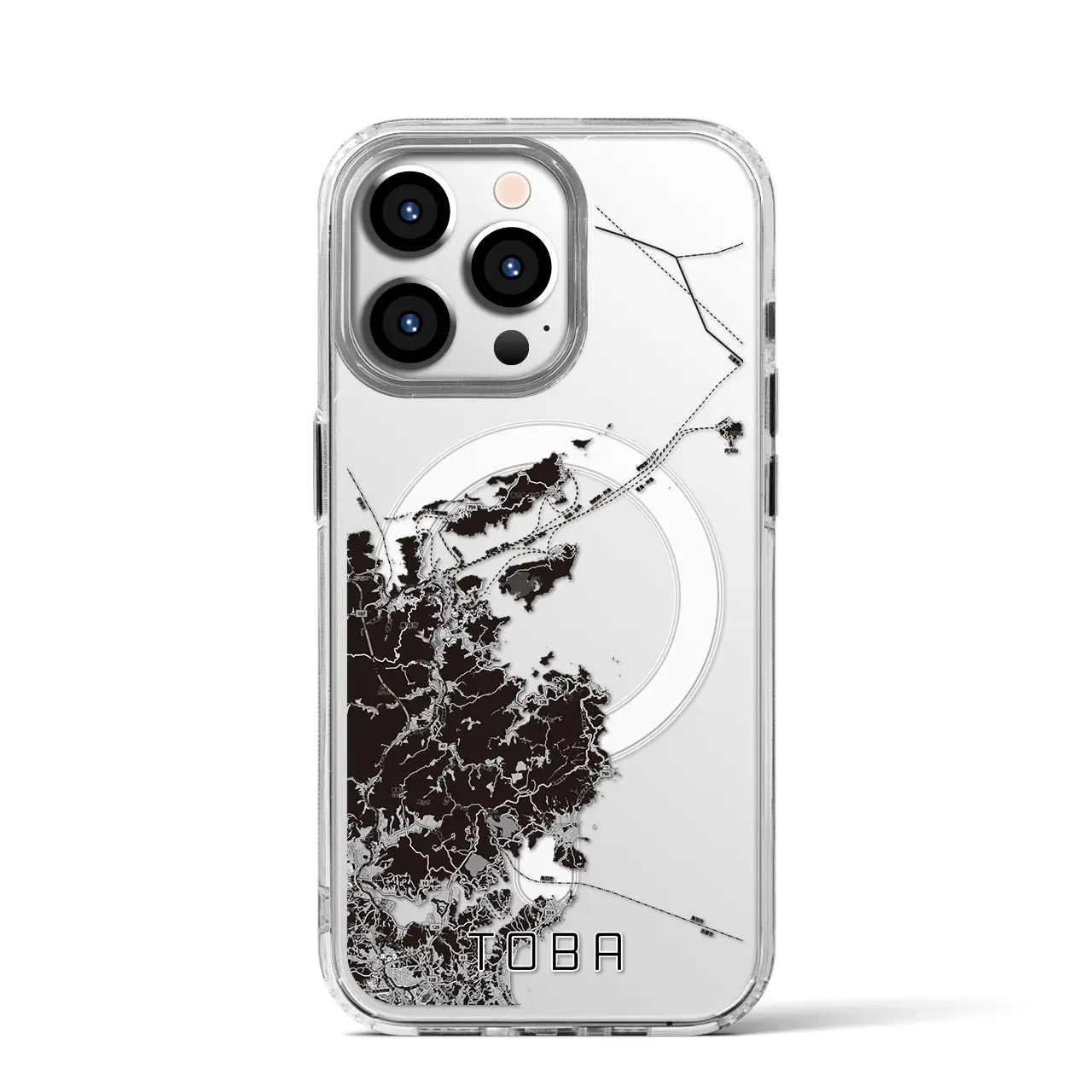 【鳥羽(三重県)】地図柄iPhoneケース(MagSafeタイプ)