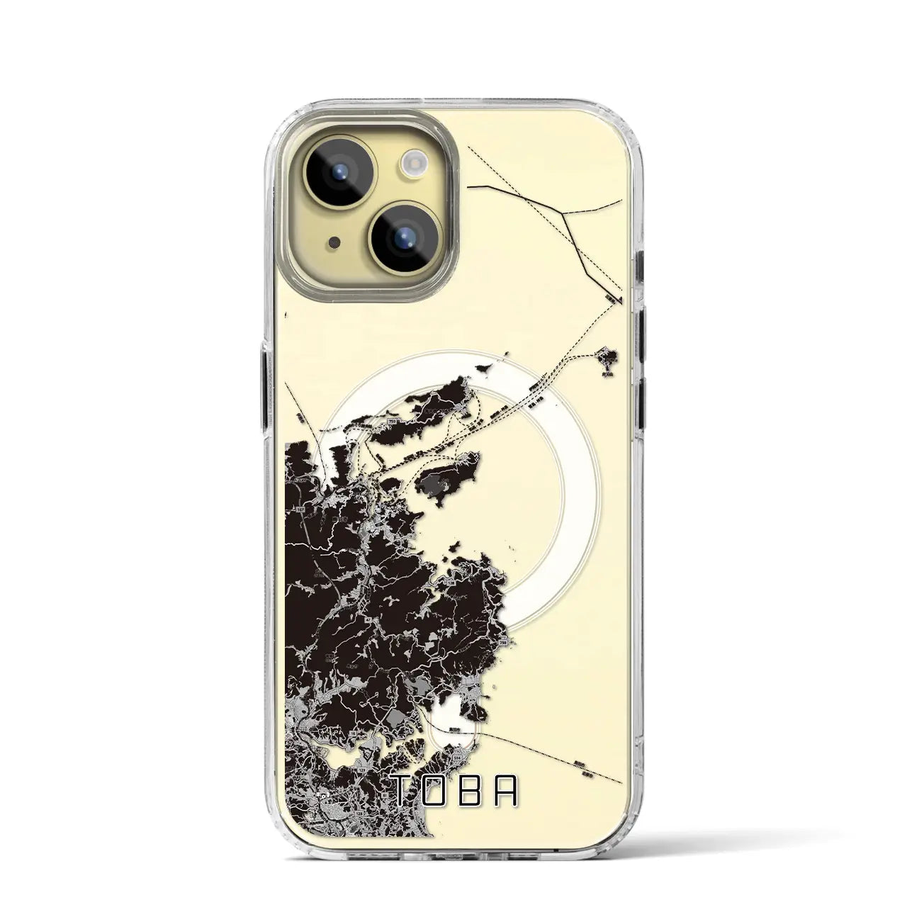【鳥羽(三重県)】地図柄iPhoneケース(MagSafeタイプ)